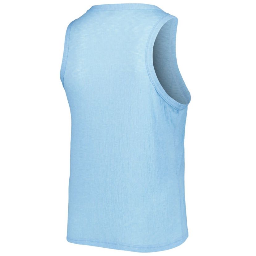 MLB Los Angeles Dodgers Plus Size High Neck Tri-Blend Tank Top