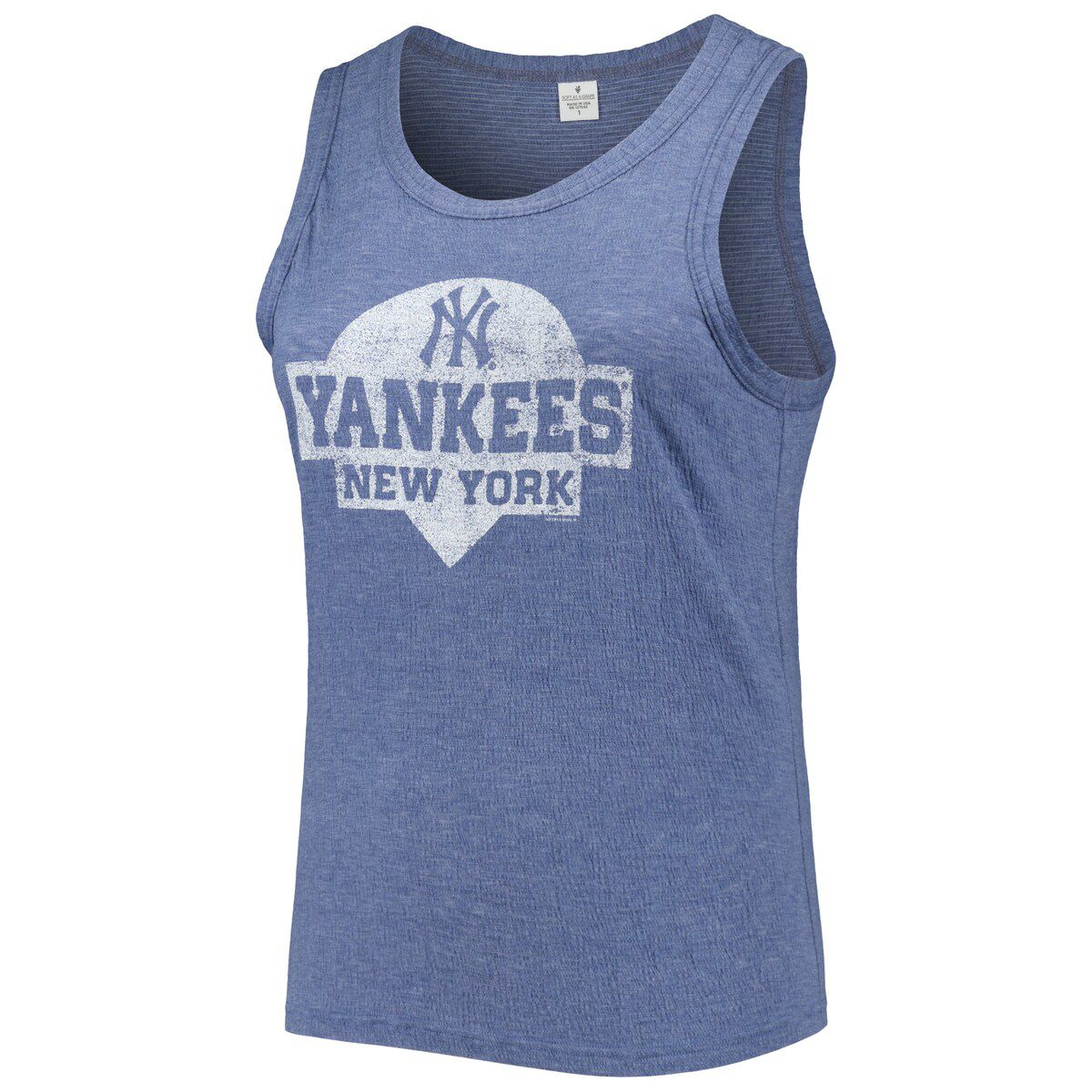 MLB New York Yankees Plus Size High Neck Tri-Blend Tank Top