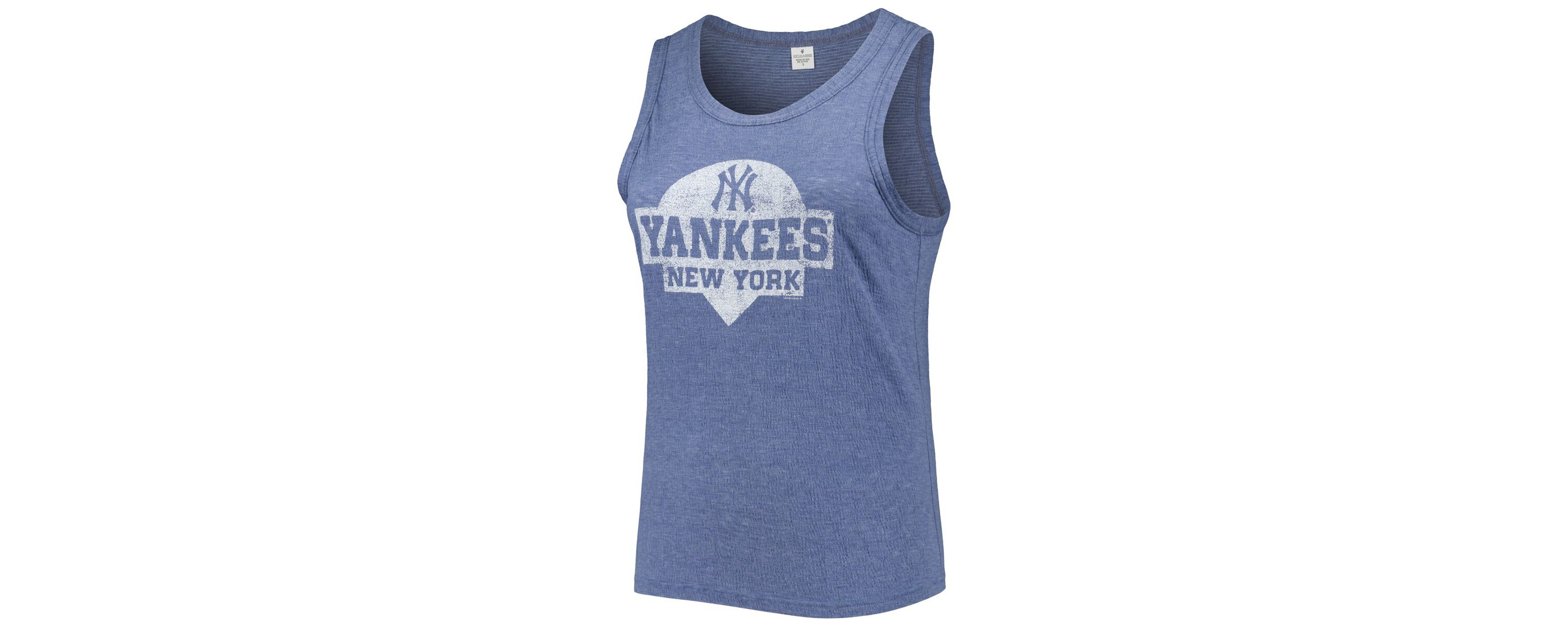MLB New York Yankees Plus Size High Neck Tri-Blend Tank Top
