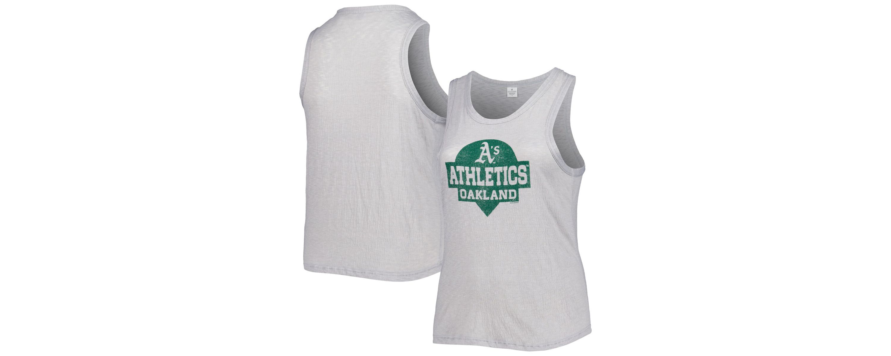 MLB Oakland Athletics Plus Size High Neck Tri-Blend Tank Top