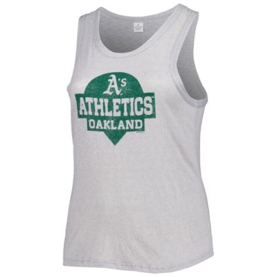 MLB Oakland Athletics Plus High Neck Tri-Blend Tank Top