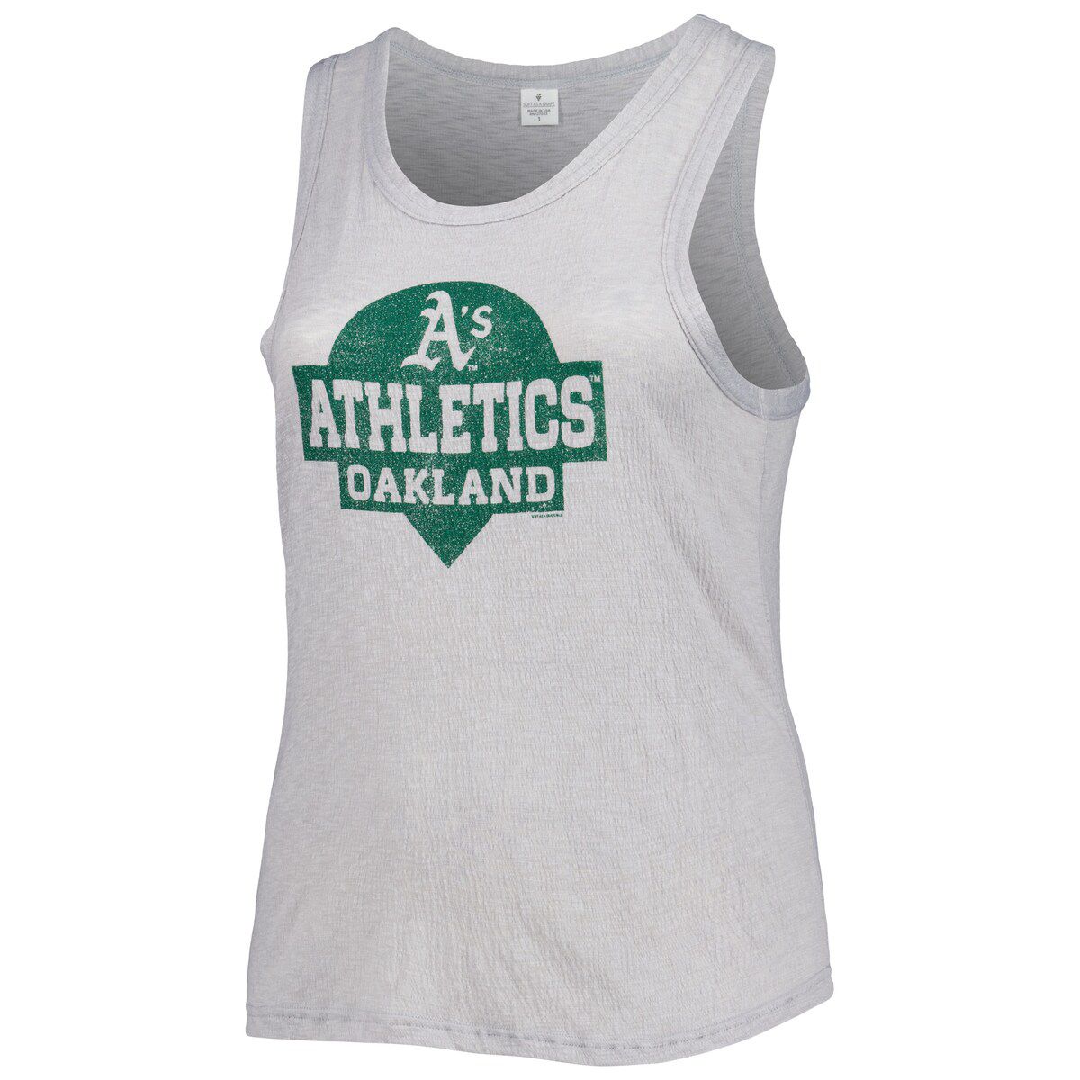 MLB Oakland Athletics Plus Size High Neck Tri-Blend Tank Top