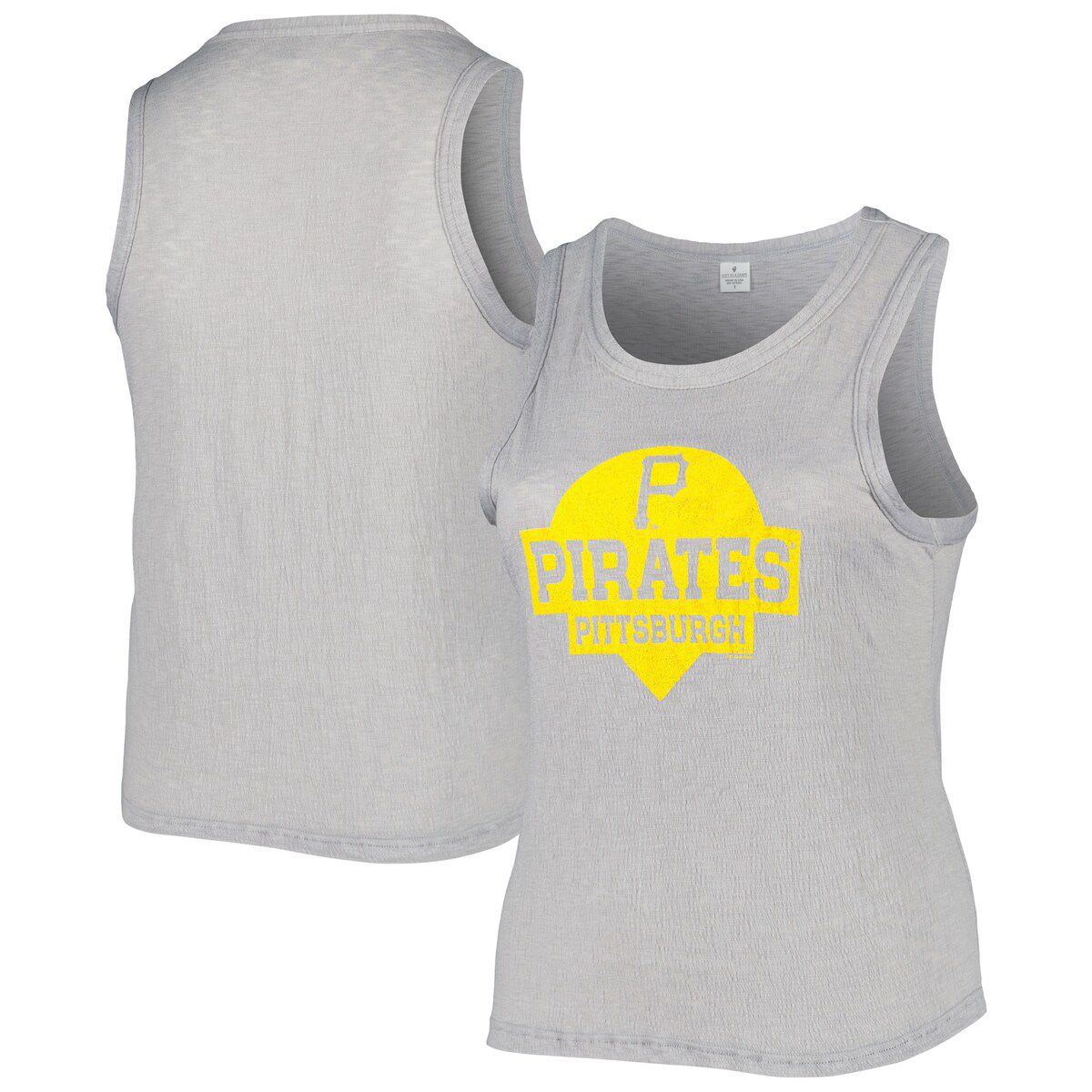 MLB Pittsburgh Pirates Plus Size High Neck Tri-Blend Tank Top