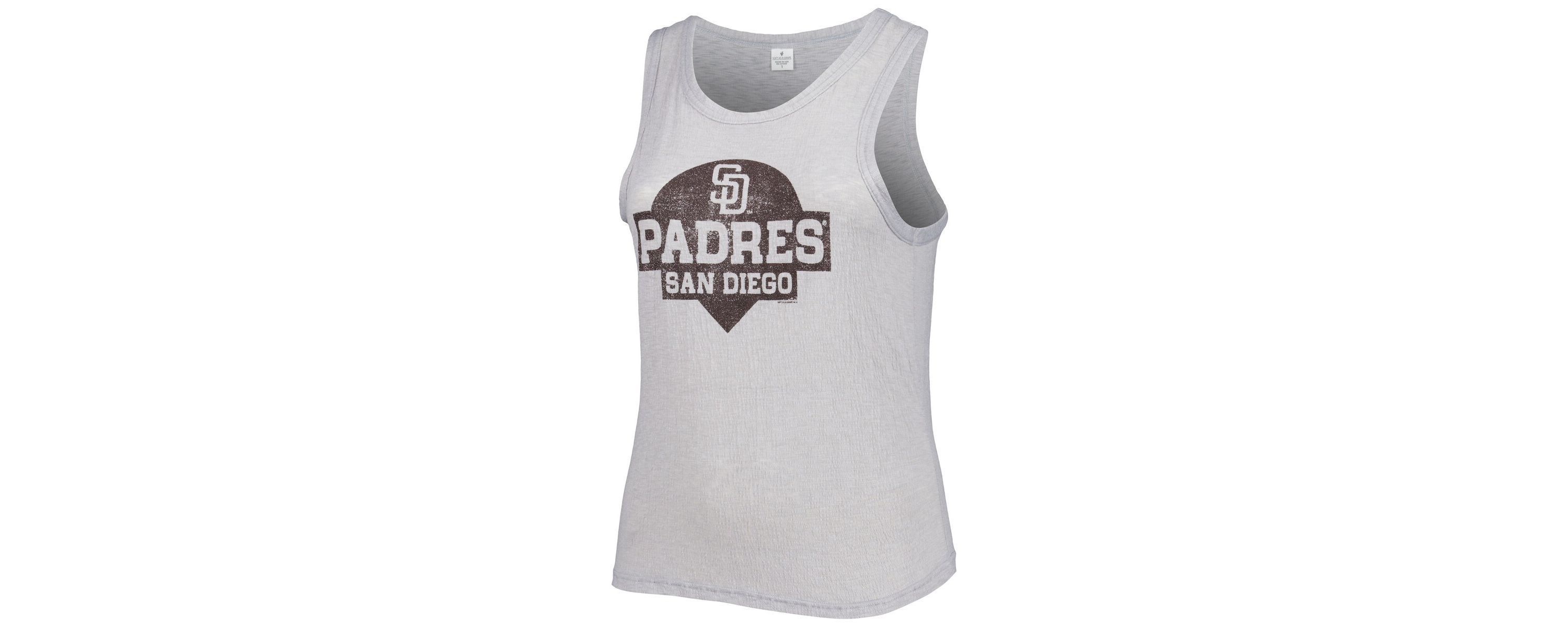 MLB San Diego Padres Plus Size High Neck Tri-Blend Tank Top