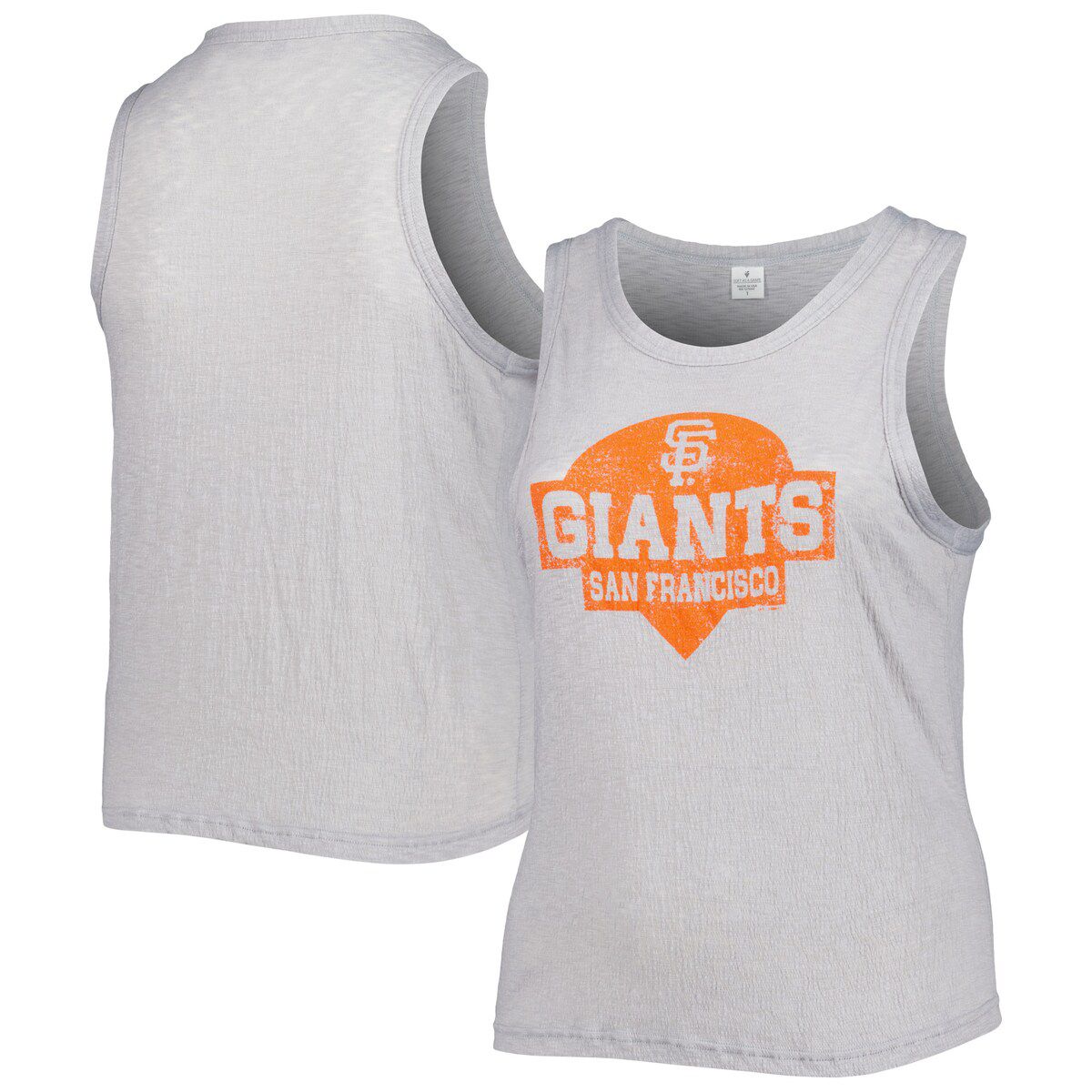 MLB San Francisco Giants Plus Size High Neck Tri-Blend Tank Top