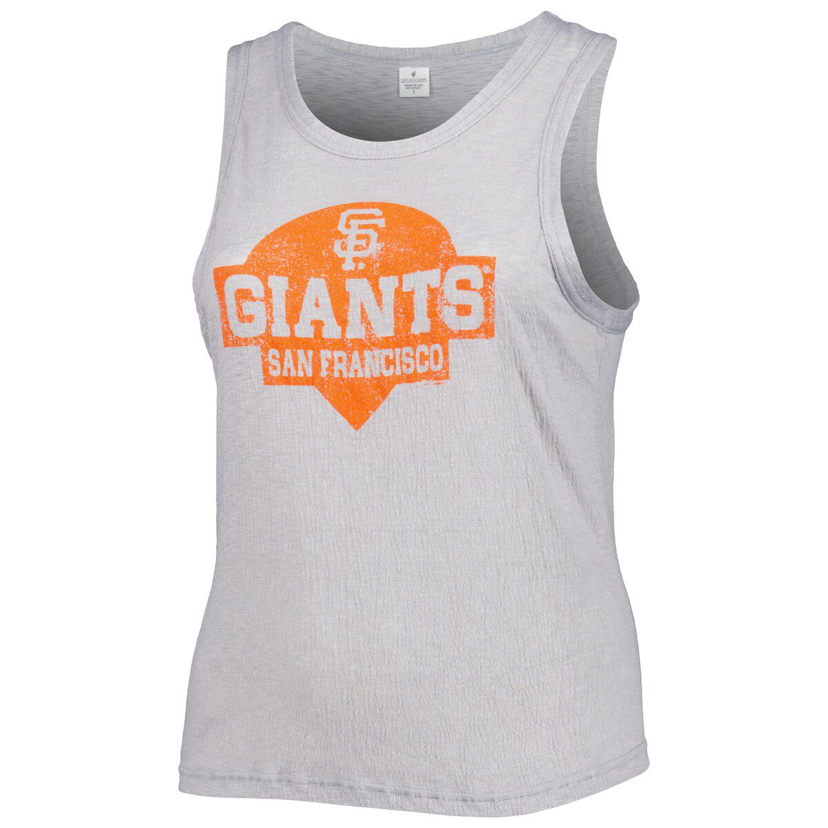 MLB San Francisco Giants Plus Size High Neck Tri-Blend Tank Top