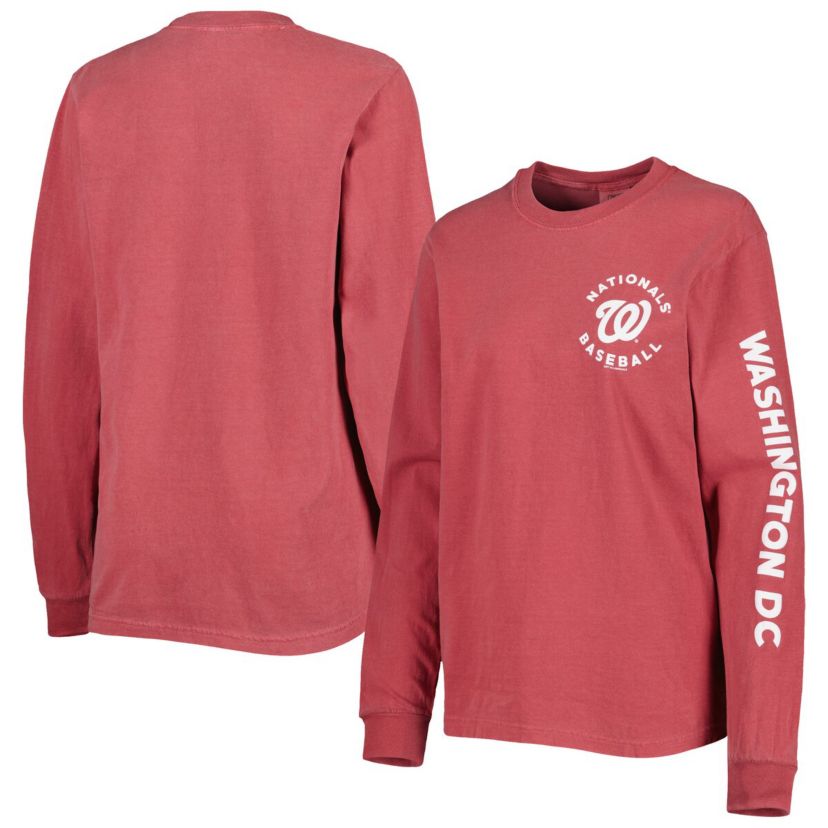 MLB Washington Nationals Team Pigment Dye Long Sleeve T-Shirt