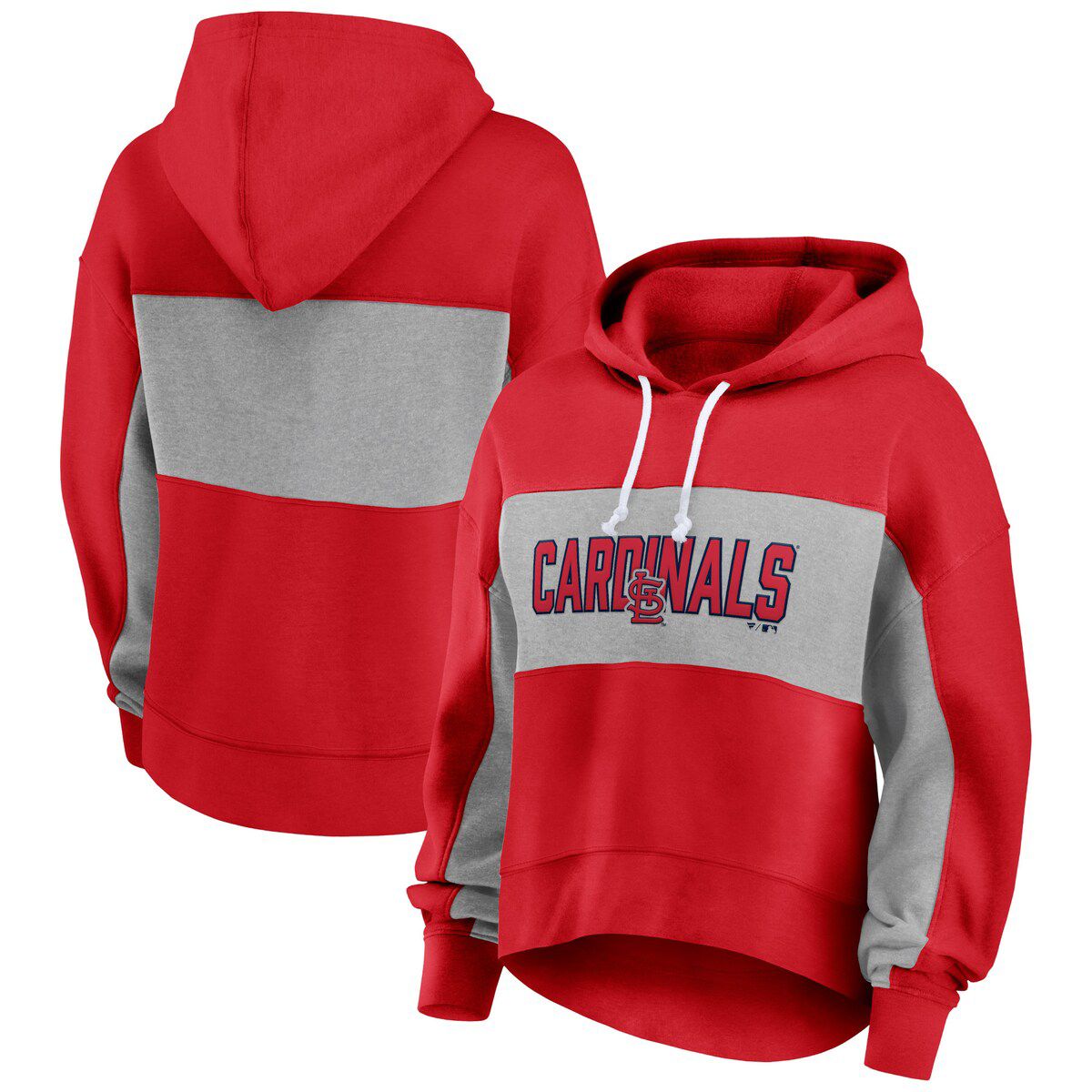 MLB Fanatics St. Louis Cardinals Filled Stat Sheet Pullover Hoodie