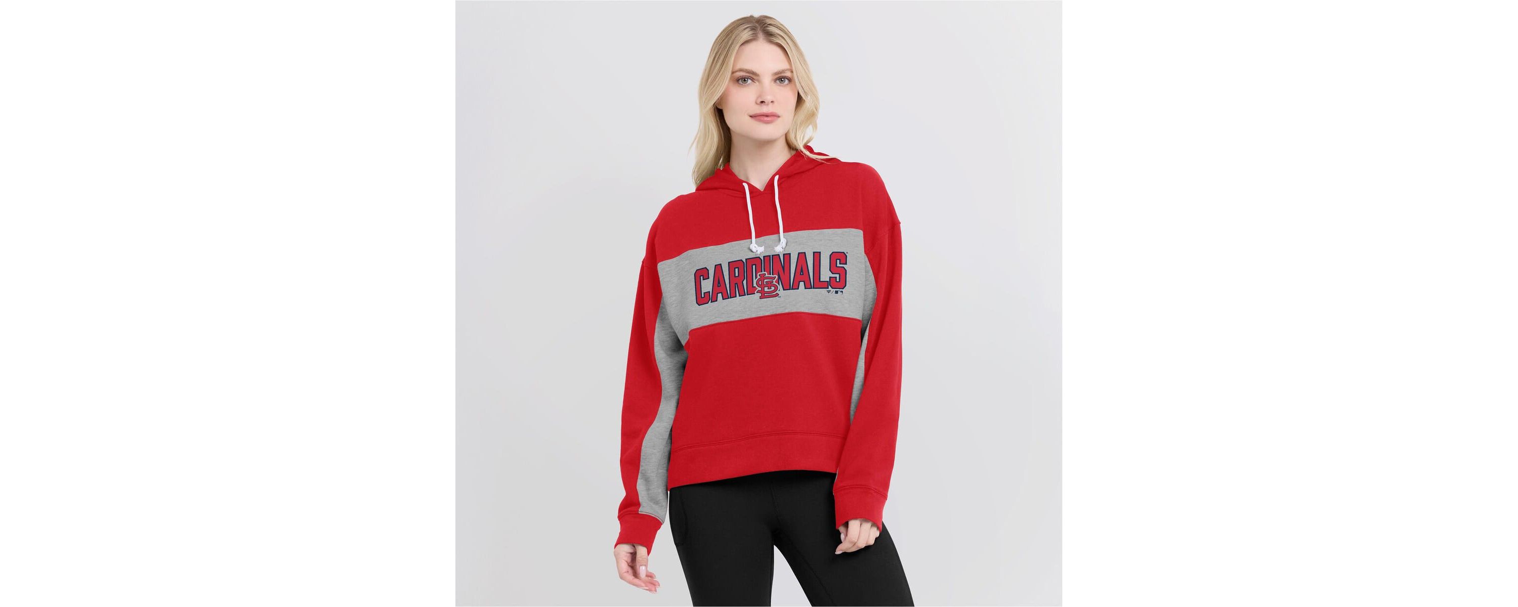 MLB Fanatics St. Louis Cardinals Filled Stat Sheet Pullover Hoodie