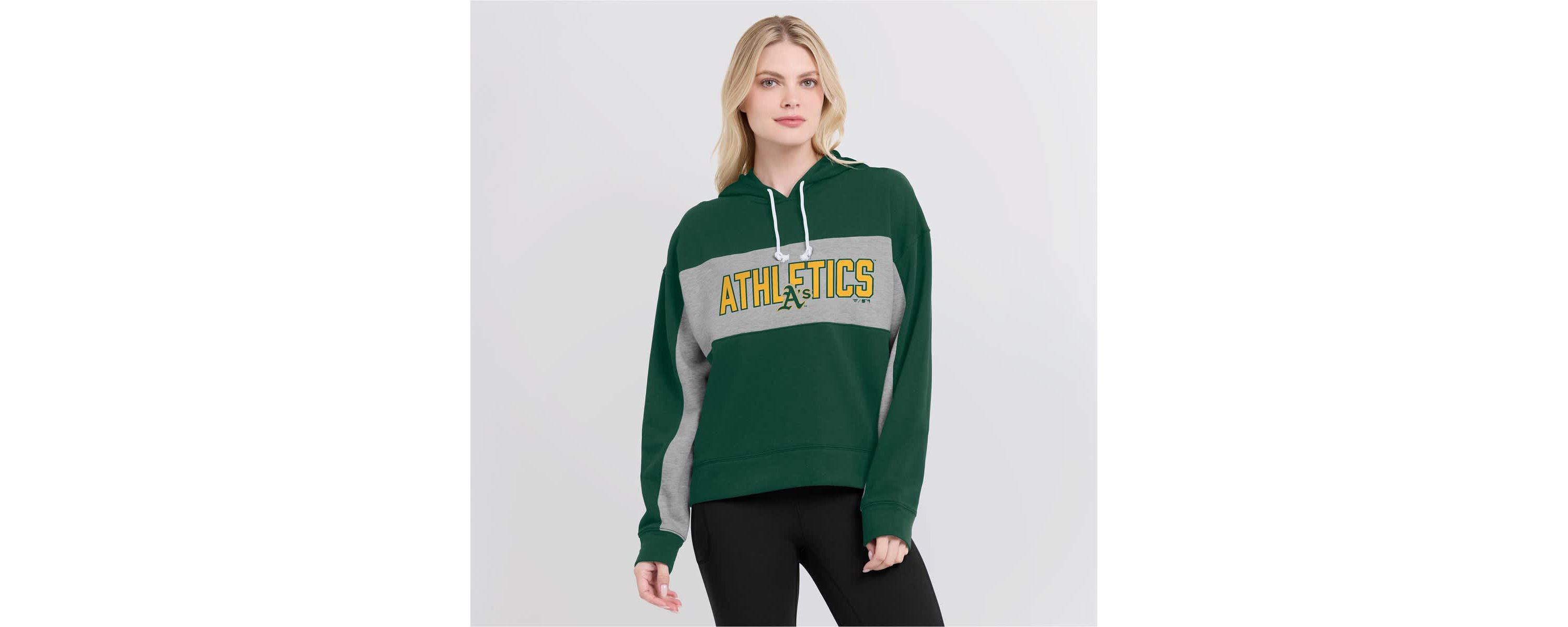 Oakland Athletics MLB Fanatics Athletics Filled Stat Sheet Pullover Hoodie