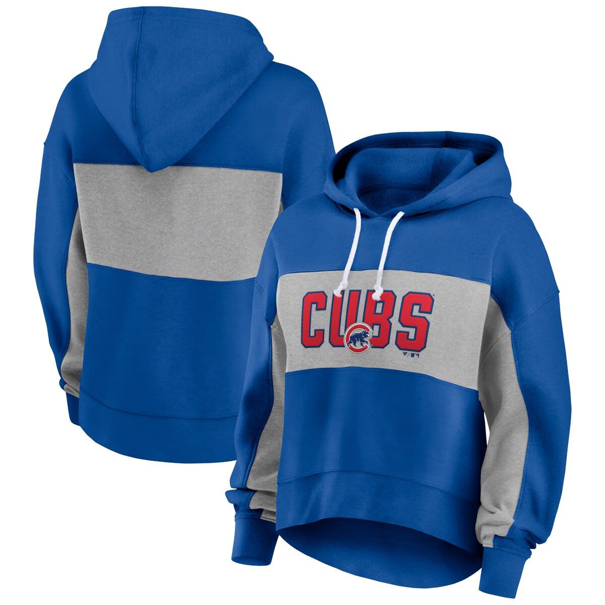 MLB Fanatics Chicago Cubs Filled Stat Sheet Pullover Hoodie