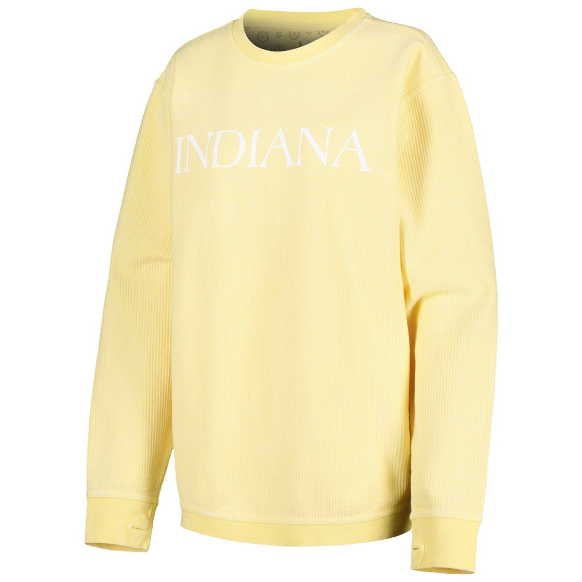 NCAA Indiana Hoosiers Comfy Cord Bar Print Pullover Sweatshirt