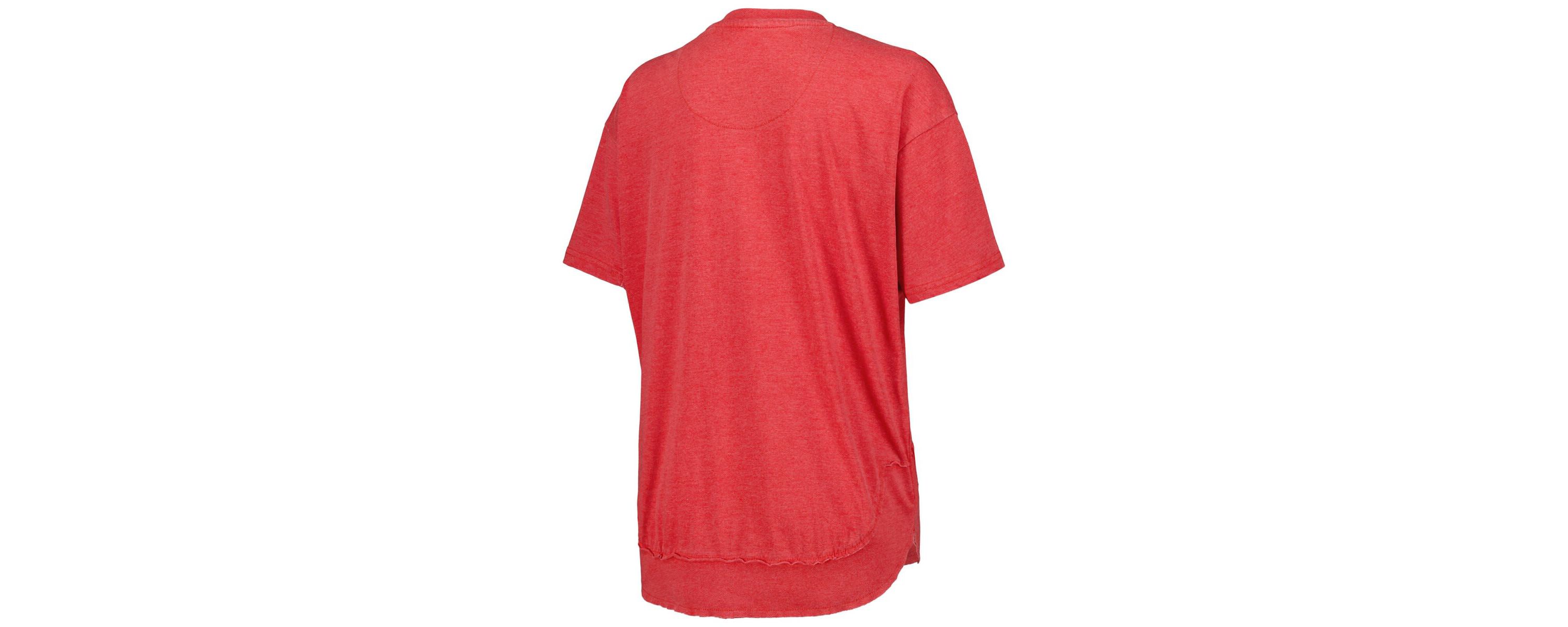 NCAA Wisconsin Badgers Vintage Wash Poncho Captain T-Shirt