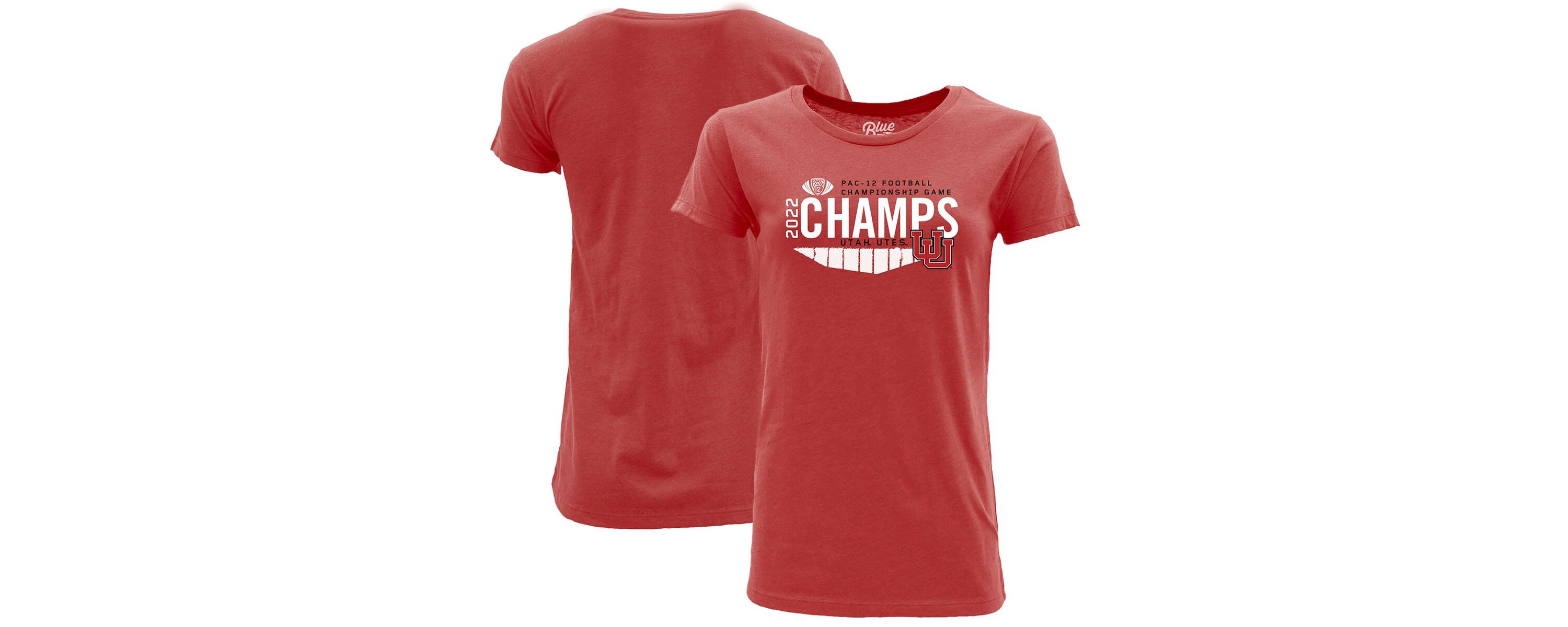 NCAA Utah Utes 2022 PAC-12 Football Conference s Locker Room T-Shirt