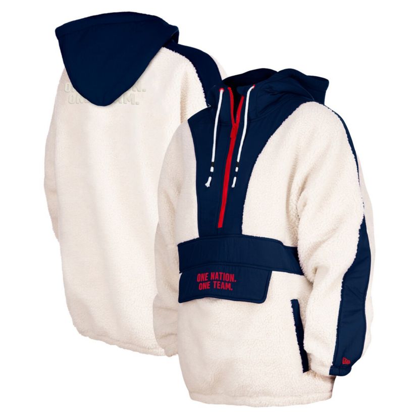 Olympics 5th & Ocean by USWNT Athleisure Sherpa Half-Zip Hoodie