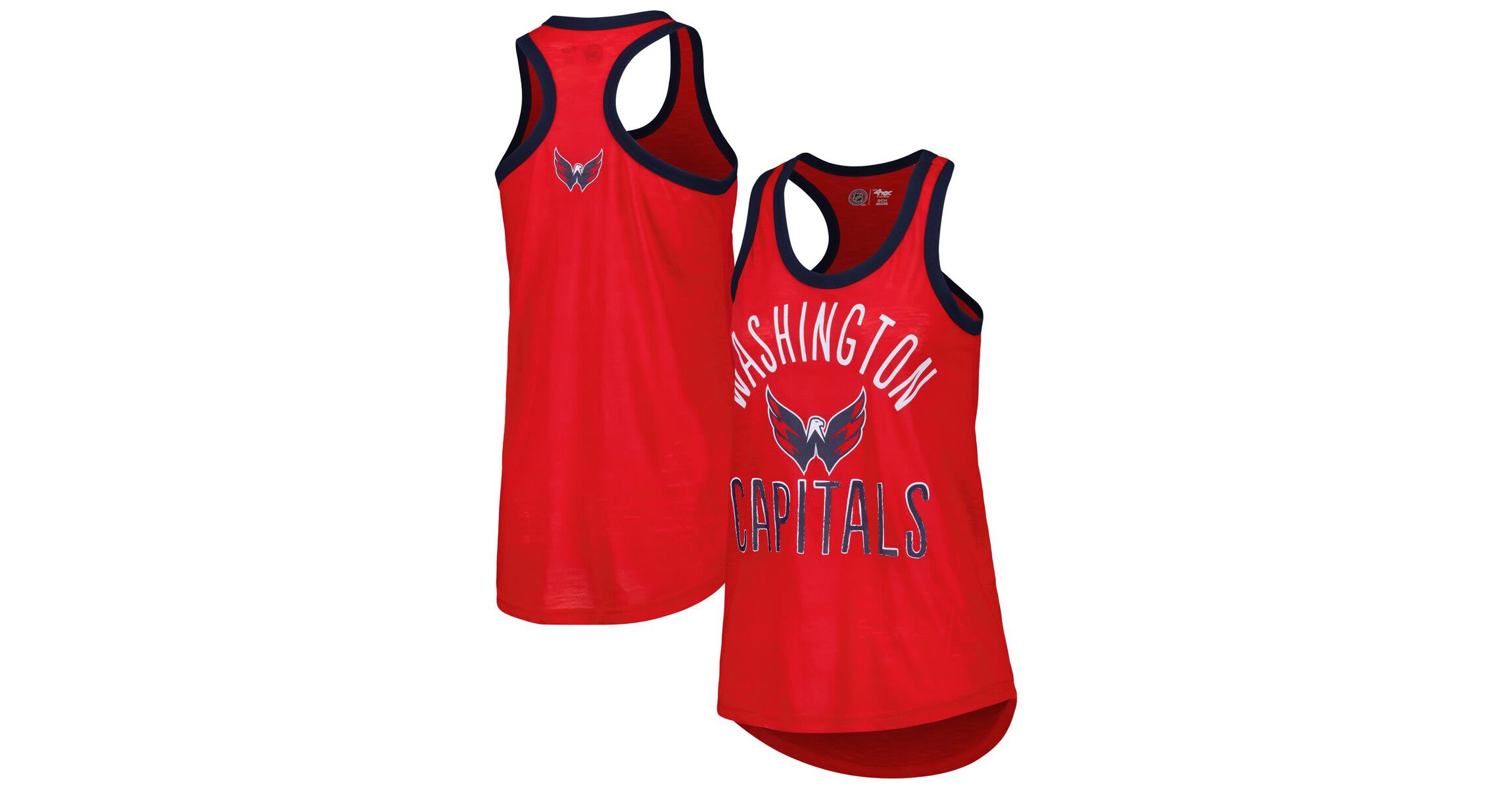 NHL Washington Capitals First Base Racerback Scoop Neck Tank Top