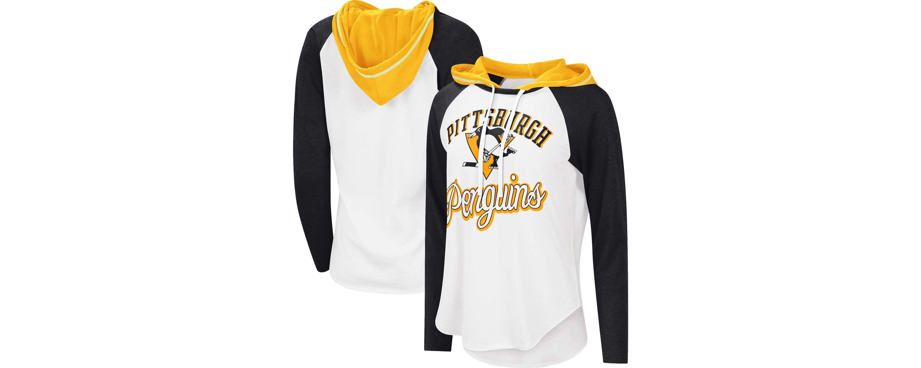 NHL Pittsburgh Penguins MVP Raglan Lightweight Hooded T-Shirt