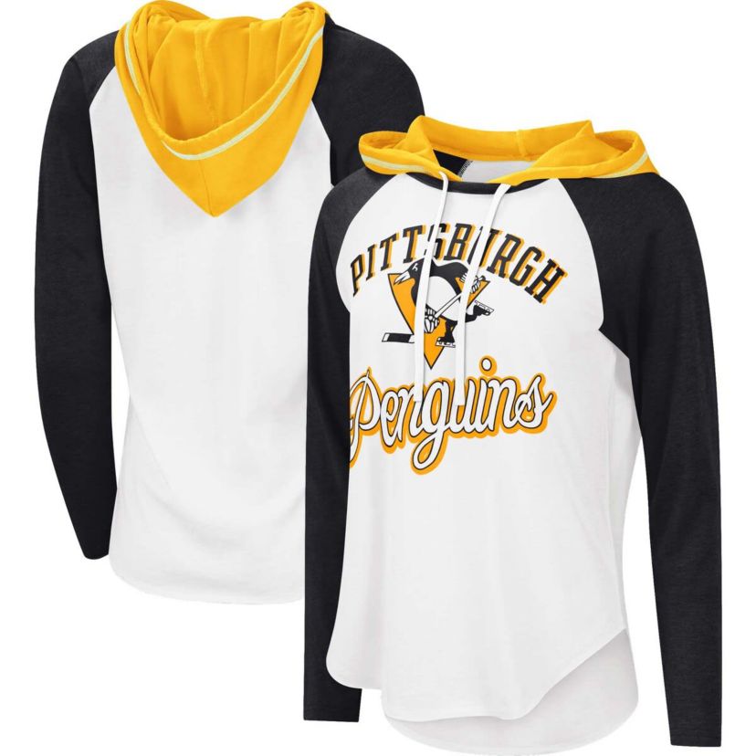 NHL Pittsburgh Penguins MVP Raglan Lightweight Hooded T-Shirt
