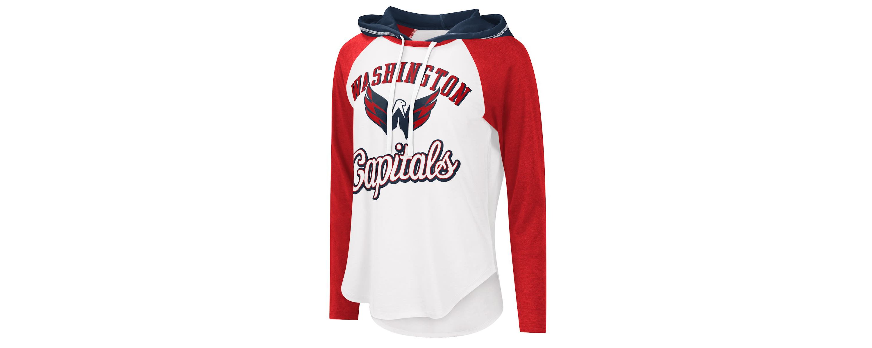 NHL Washington Capitals MVP Raglan Lightweight Hooded T-Shirt