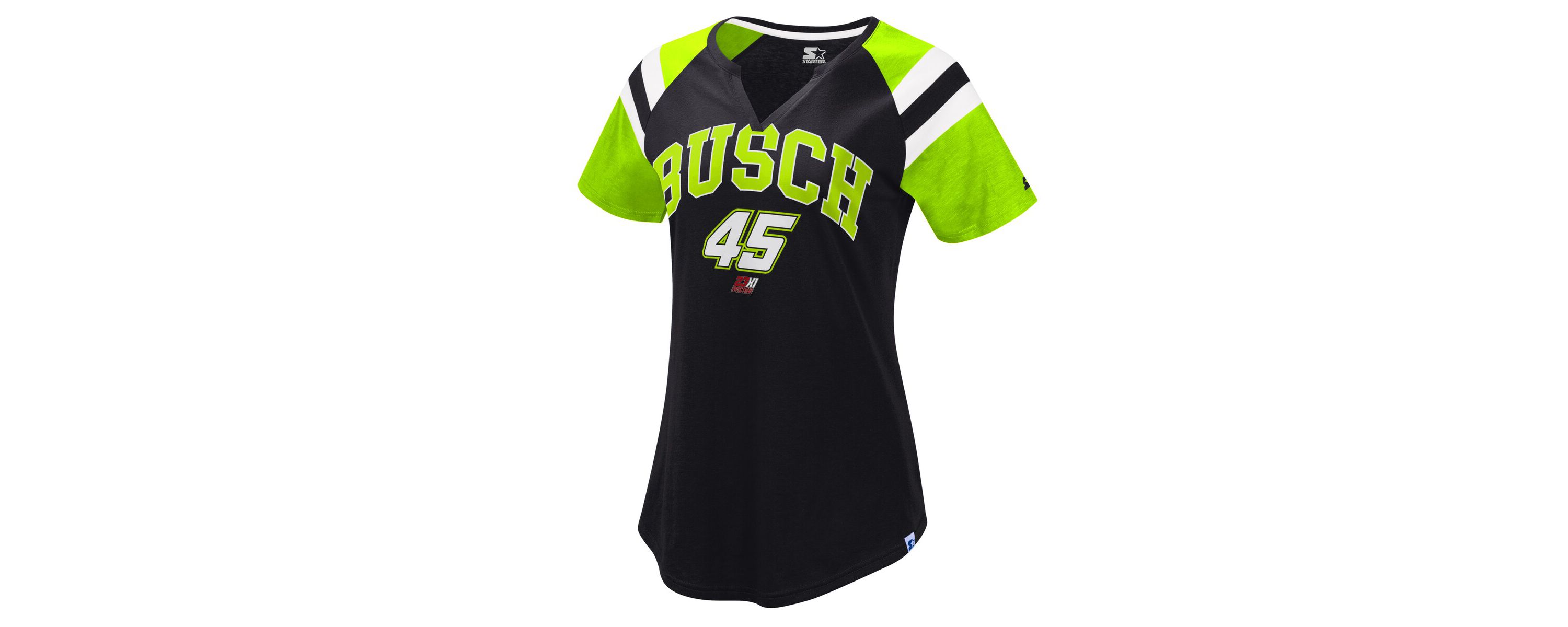 NASCAR Kurt Busch Game On Notch V-Neck T-Shirt