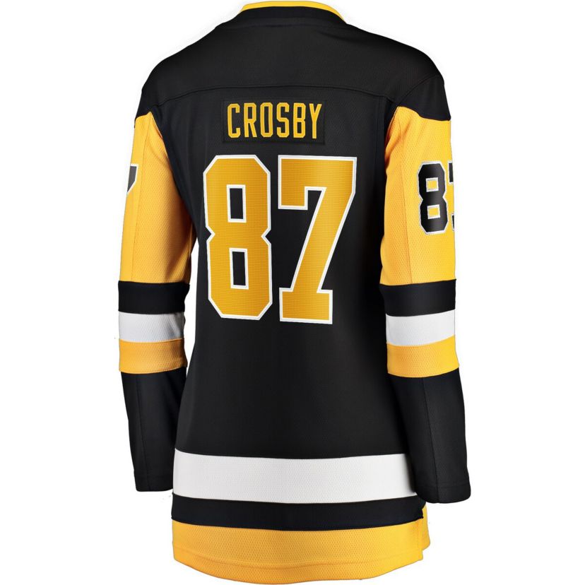 NHL Fanatics Sidney Crosby Pittsburgh Penguins Captain Patch Home Breakaway Jersey