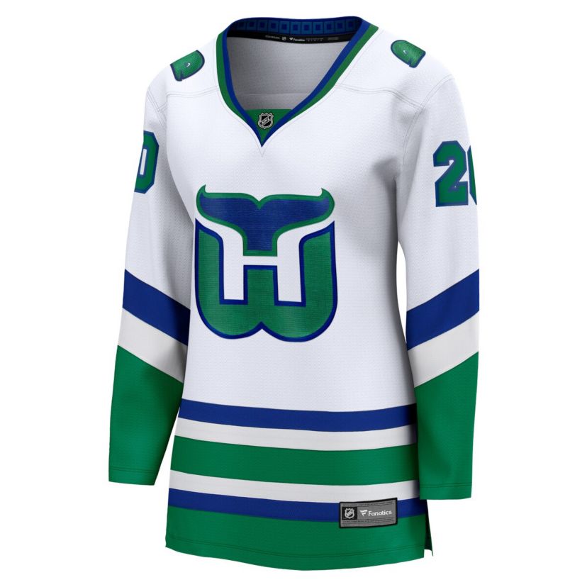 NHL Fanatics Sebastian Aho Carolina Hurricanes Throwback Breakaway Jersey