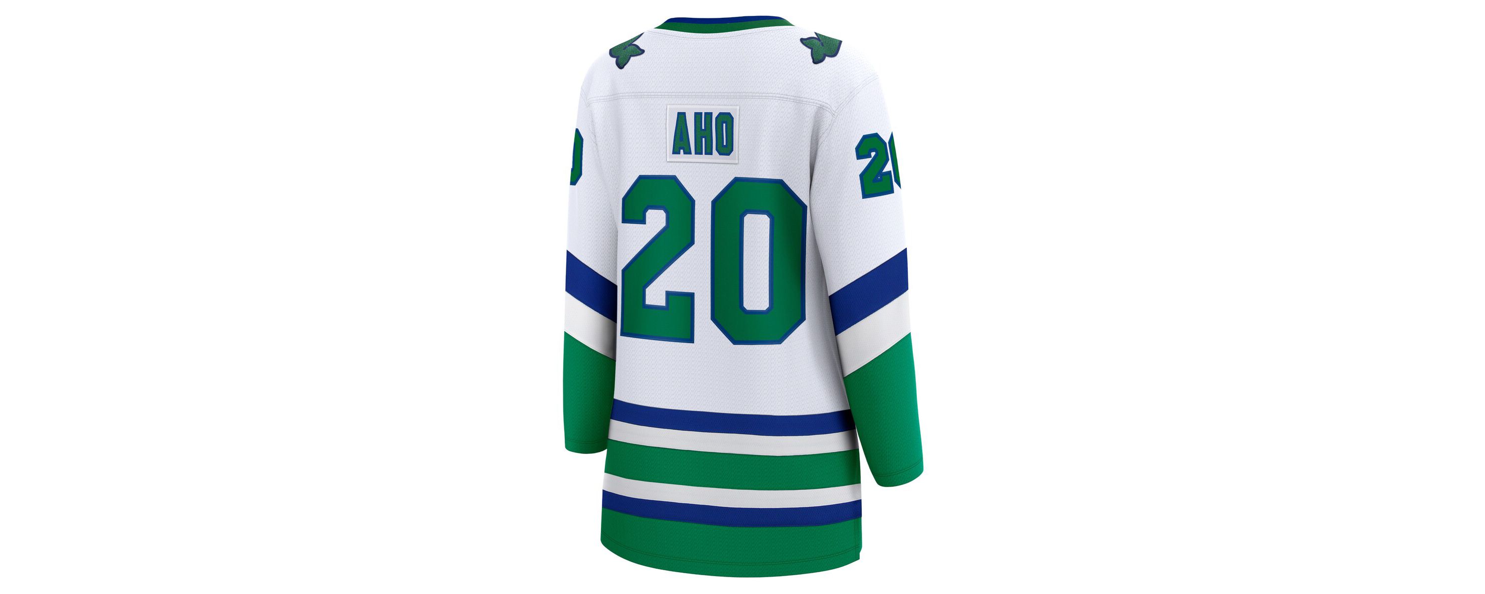 NHL Fanatics Sebastian Aho Carolina Hurricanes Throwback Breakaway Jersey