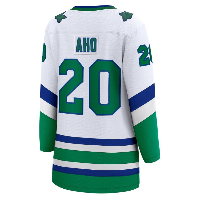 NHL Fanatics Sebastian Aho Carolina Hurricanes Throwback Breakaway Jersey