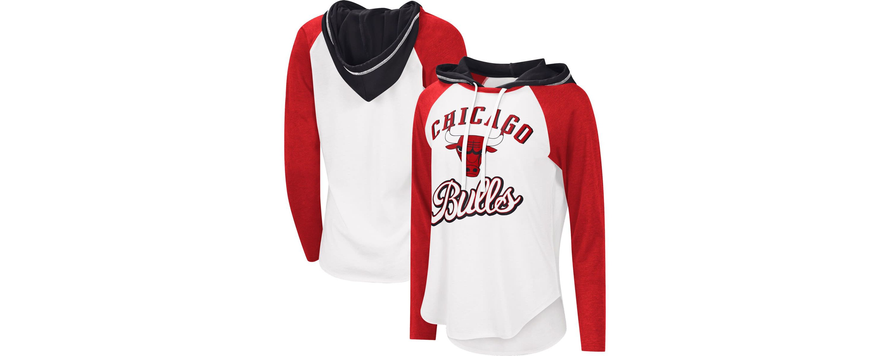 NBA Chicago Bulls MVP Raglan Hoodie Long Sleeve T-Shirt