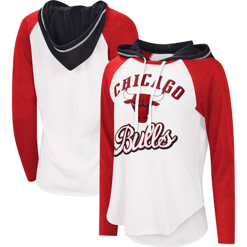 NBA Chicago Bulls MVP Raglan Hoodie Long Sleeve T-Shirt