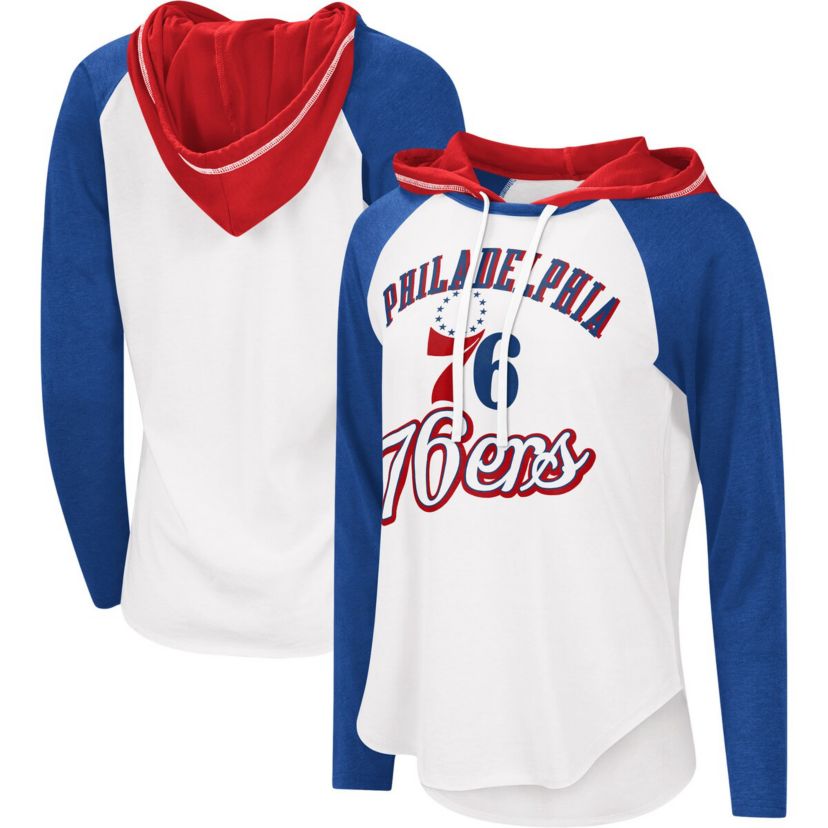 NBA Philadelphia 76ers MVP Raglan Hoodie Long Sleeve T-Shirt