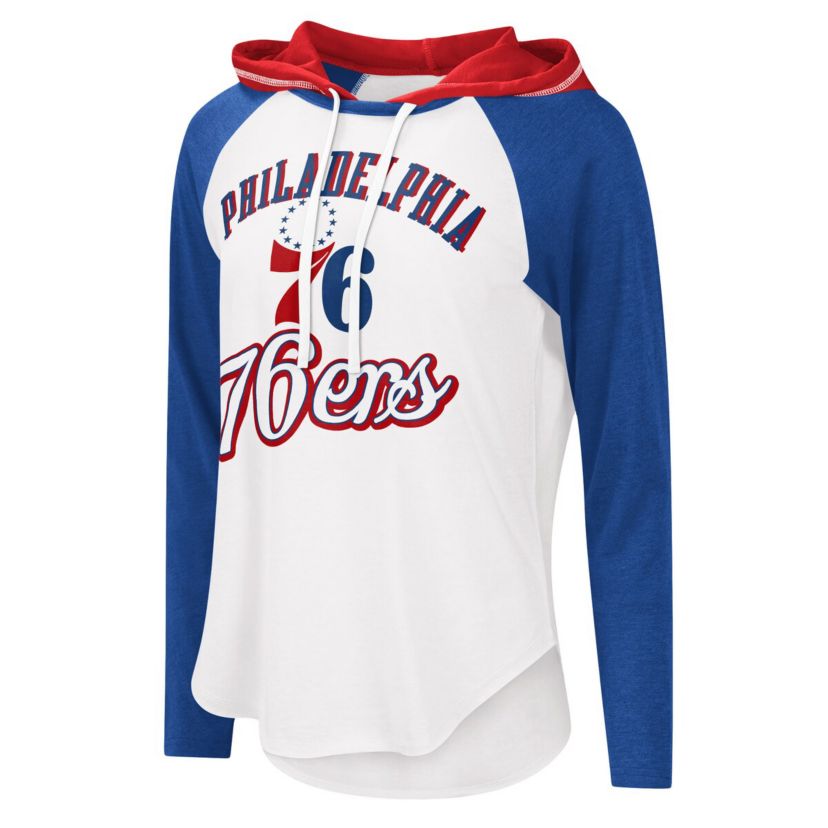 NBA Philadelphia 76ers MVP Raglan Hoodie Long Sleeve T-Shirt