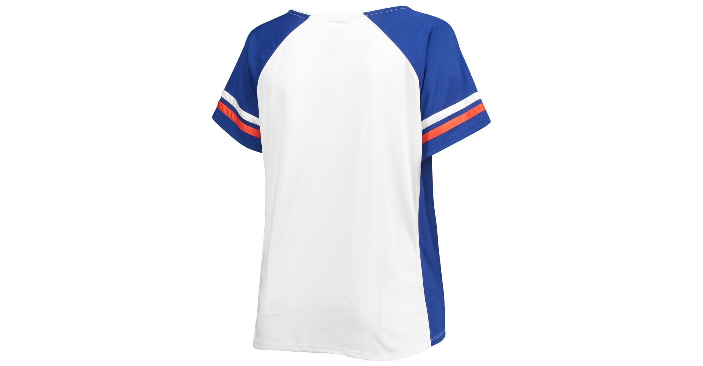 NCAA Florida Gators Plus Size Stripe Raglan Notch Neck T-Shirt