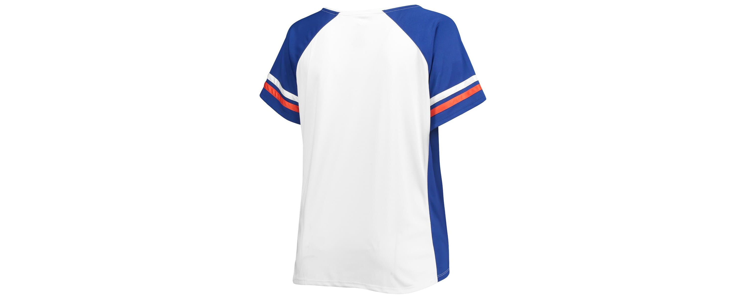 NCAA Florida Gators Plus Size Stripe Raglan Notch Neck T-Shirt