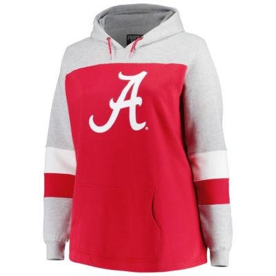 Alabama Crimson Tide NCAA Plus Color-Block Pullover Hoodie