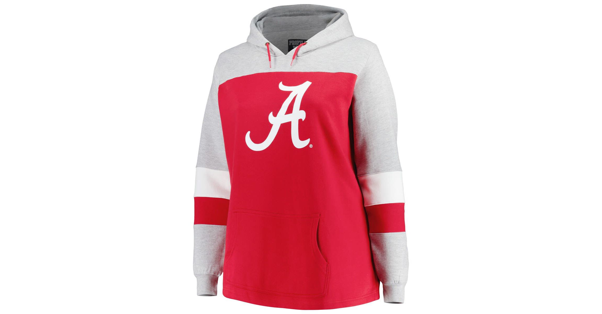 Alabama Crimson Tide NCAA Alabama Tide Plus Size Color-Block Pullover Hoodie
