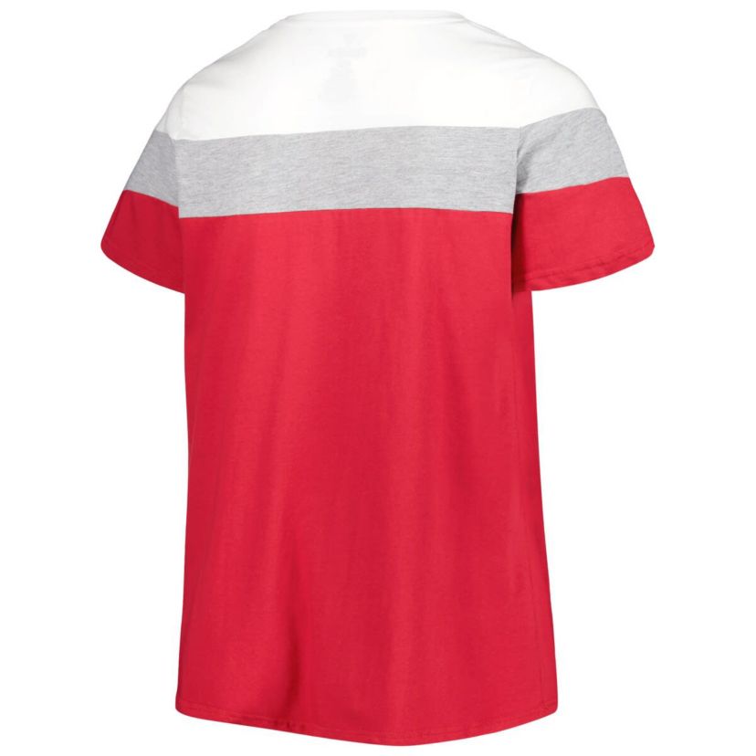 Alabama Crimson Tide NCAA Alabama Tide Plus Size Split Body T-Shirt