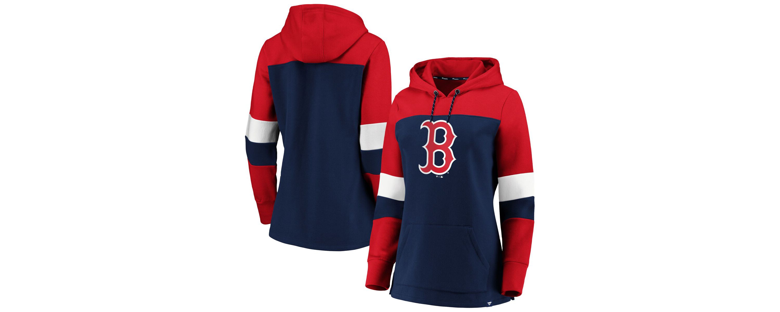 Boston Red Sox MLB Boston Sox Plus Size Colorblock Pullover Hoodie