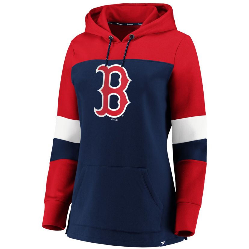 Boston Red Sox MLB Boston Sox Plus Size Colorblock Pullover Hoodie