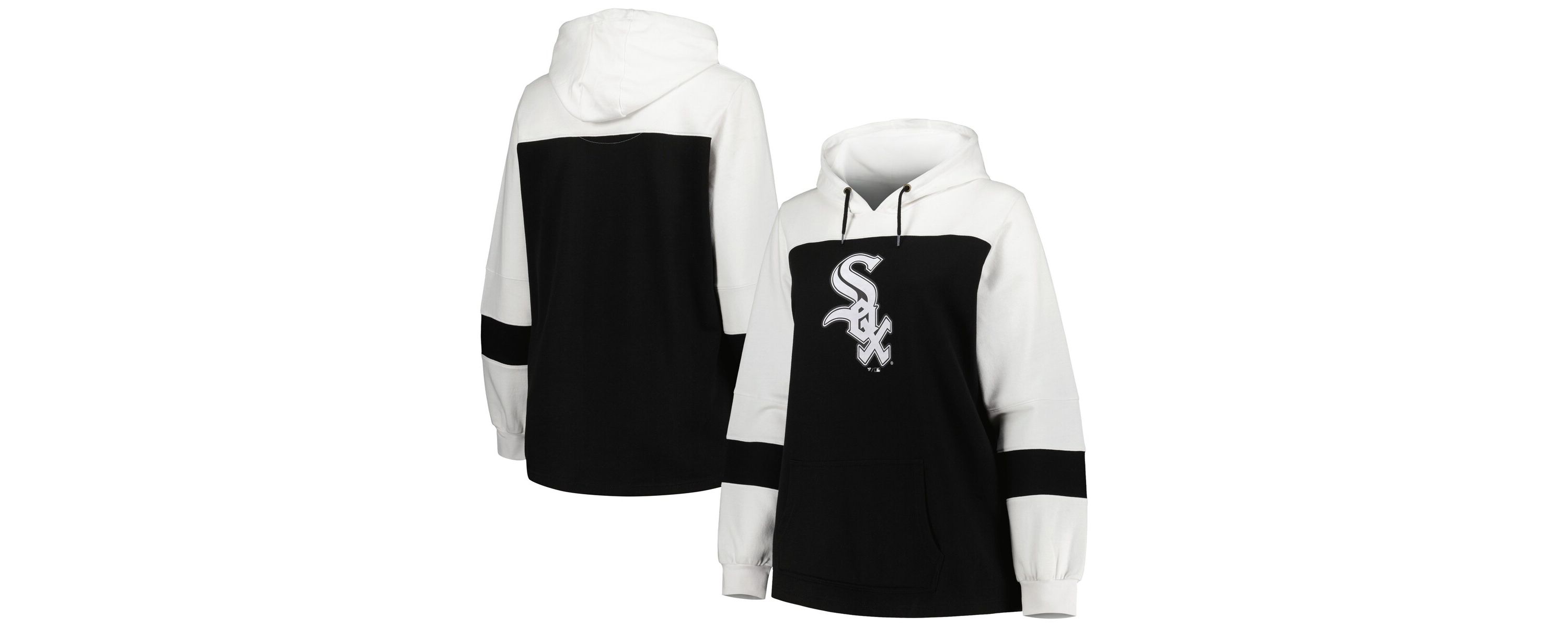 Chicago White Sox MLB Chicago Sox Plus Size Colorblock Pullover Hoodie