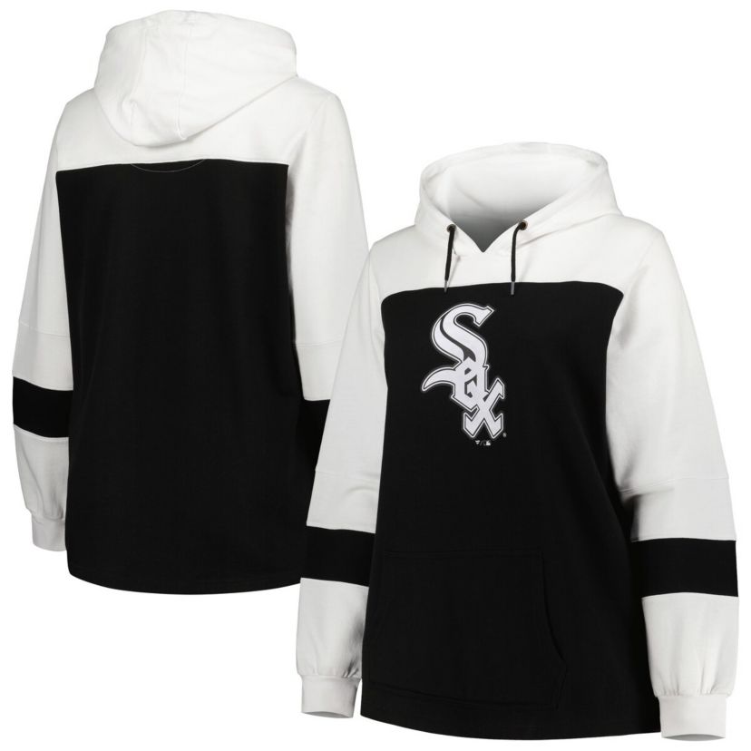 Chicago White Sox MLB Chicago Sox Plus Size Colorblock Pullover Hoodie