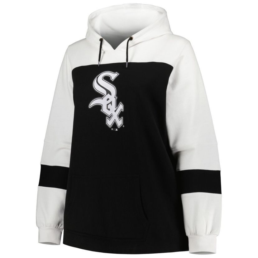 Chicago White Sox MLB Chicago Sox Plus Size Colorblock Pullover Hoodie