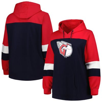 MLB Cleveland Guardians Plus Colorblock Pullover Hoodie