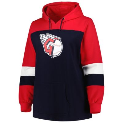 MLB Cleveland Guardians Plus Colorblock Pullover Hoodie