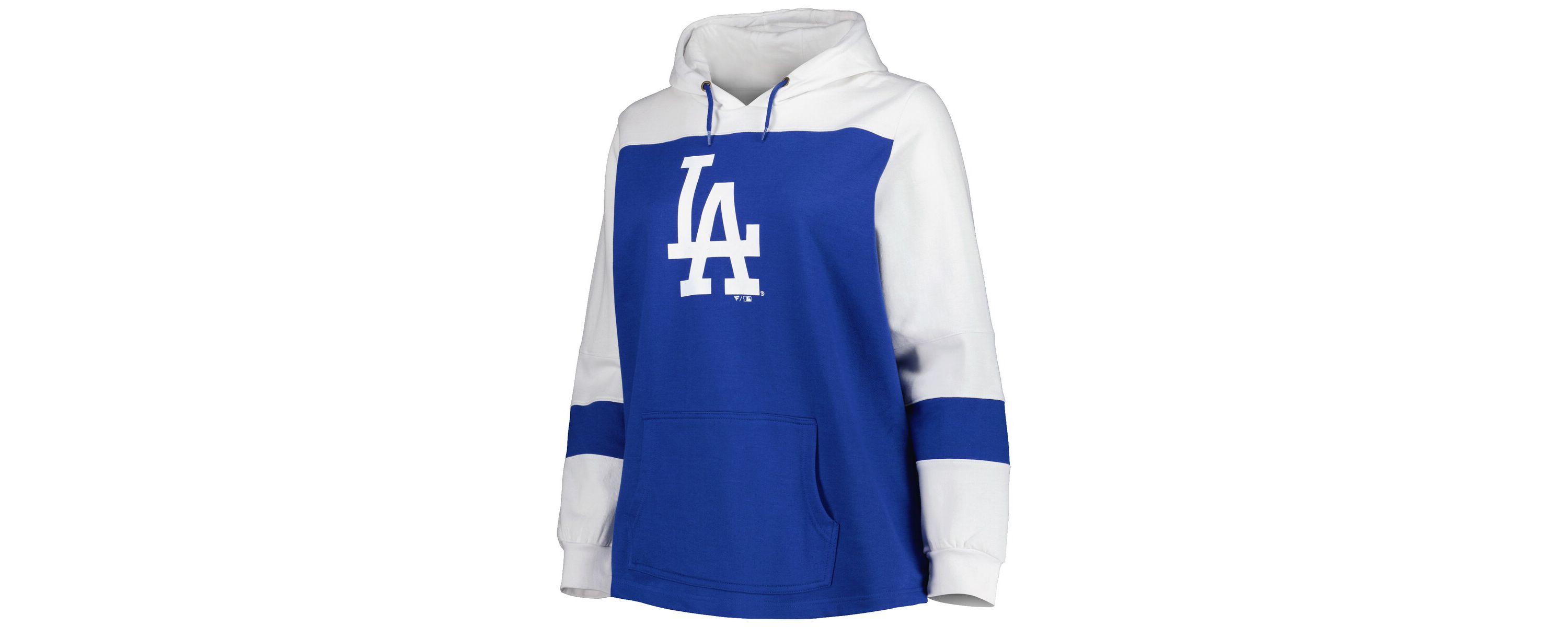 MLB Los Angeles Dodgers Plus Size Colorblock Pullover Hoodie