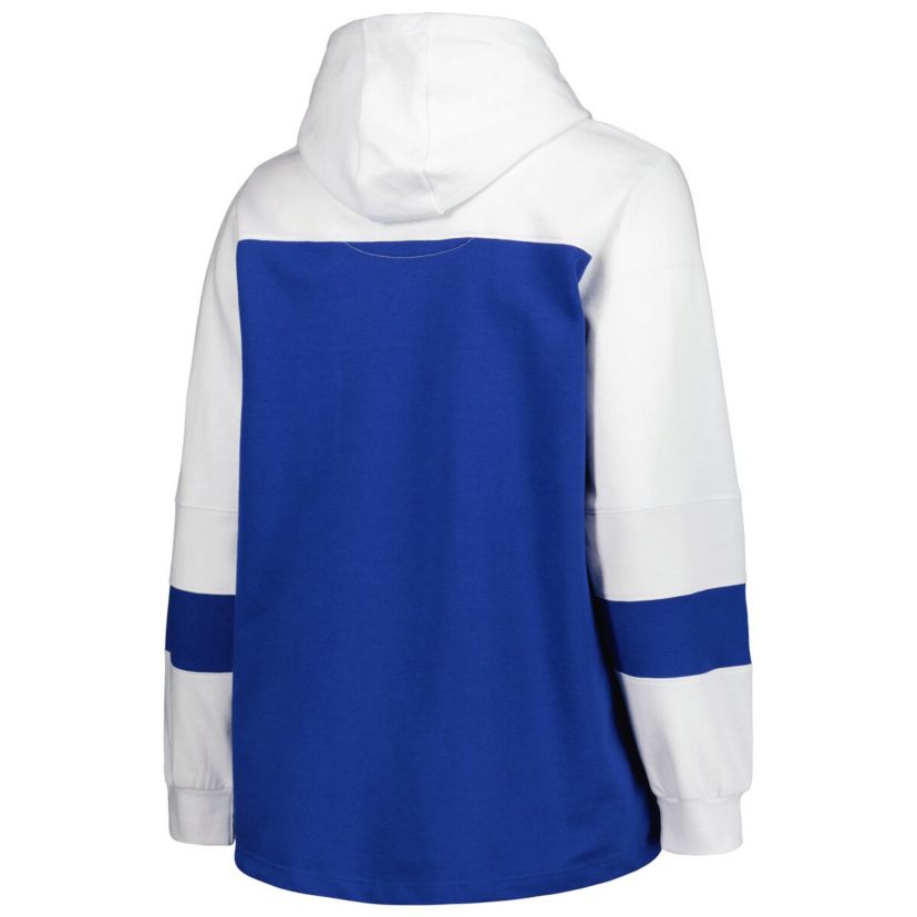 MLB Los Angeles Dodgers Plus Size Colorblock Pullover Hoodie
