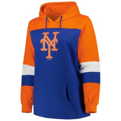 MLB New York Mets Plus Colorblock Pullover Hoodie