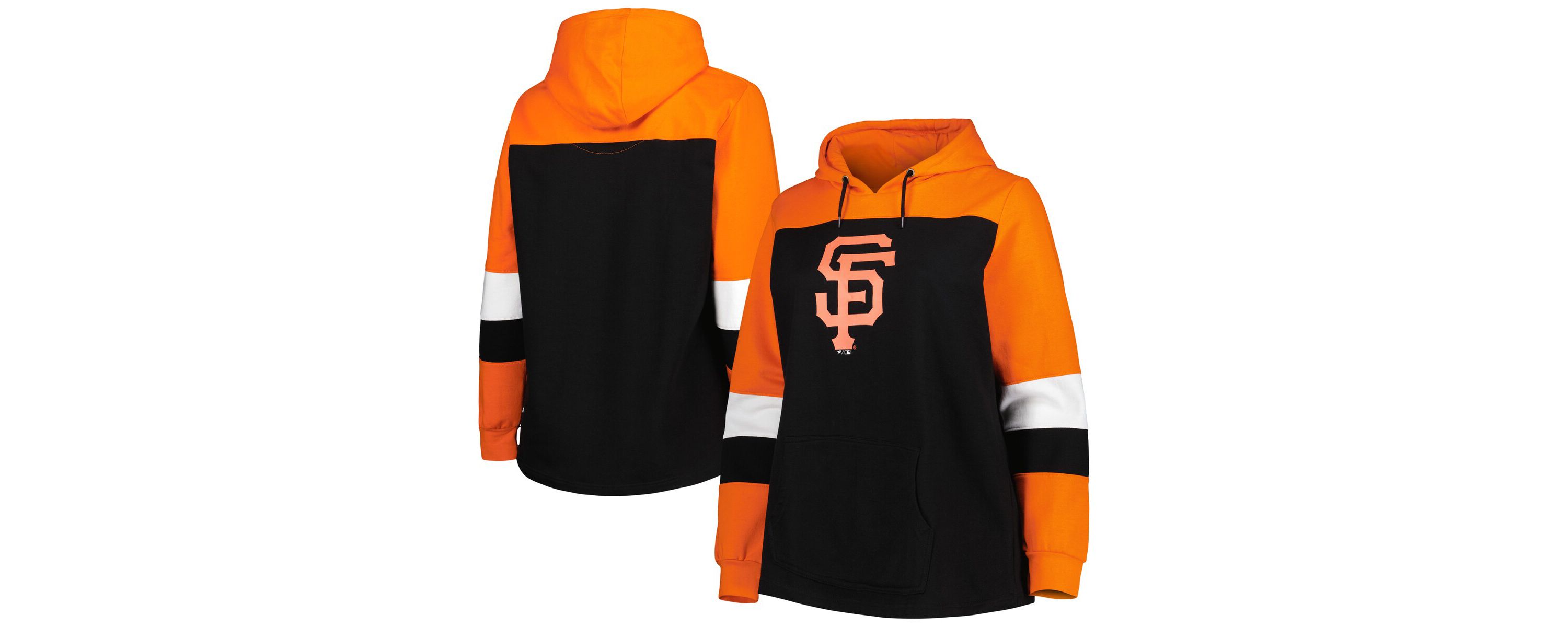 MLB San Francisco Giants Plus Size Colorblock Pullover Hoodie