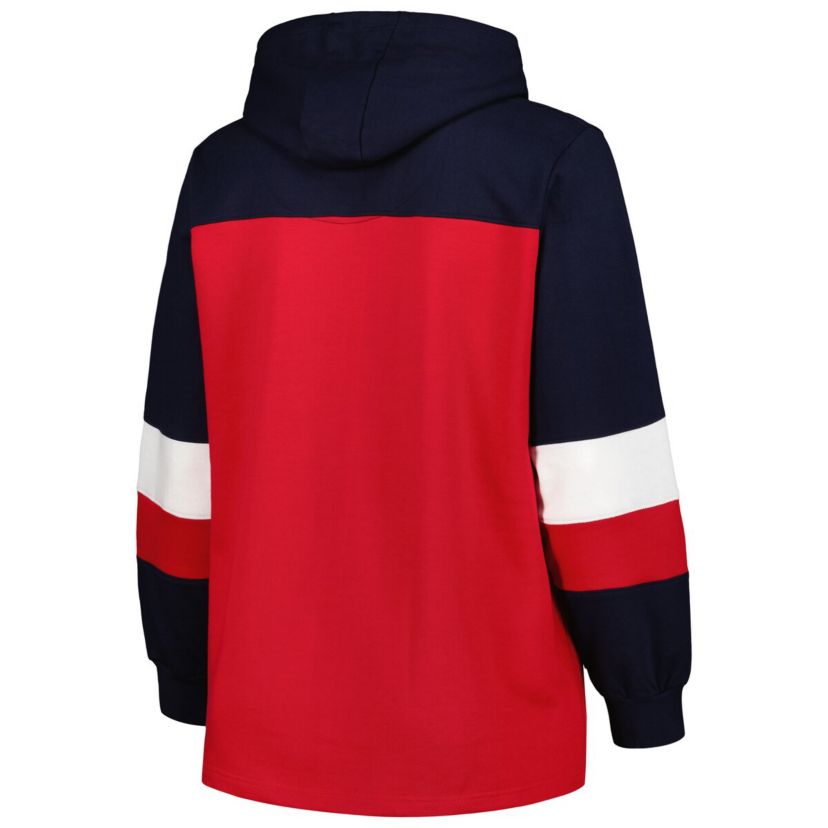 MLB St. Louis Cardinals Plus Size Colorblock Pullover Hoodie
