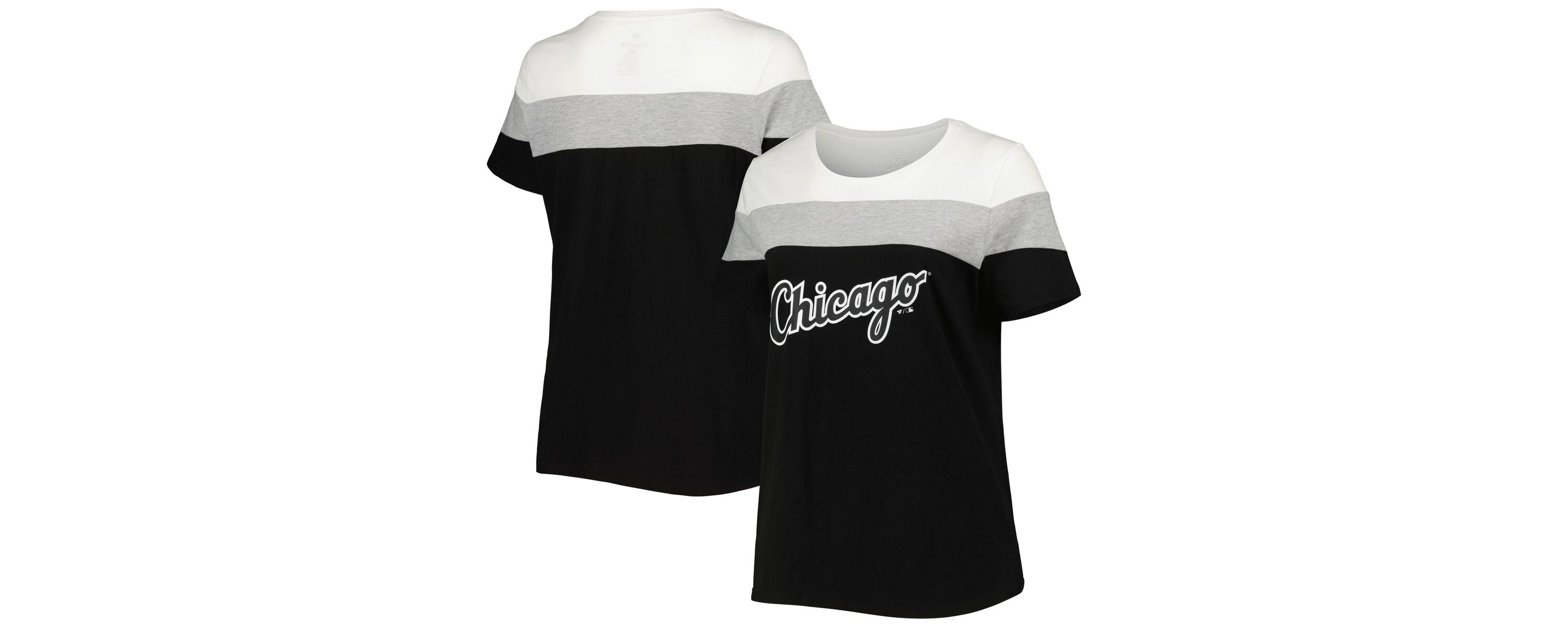Chicago White Sox MLB Chicago Sox Plus Size Colorblock T-Shirt